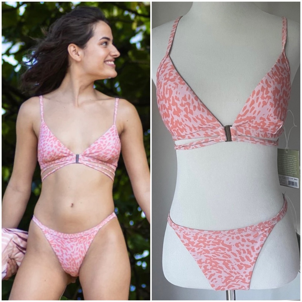Sporti x Stef Corgel Daydream Cheetah Strappy Bikini